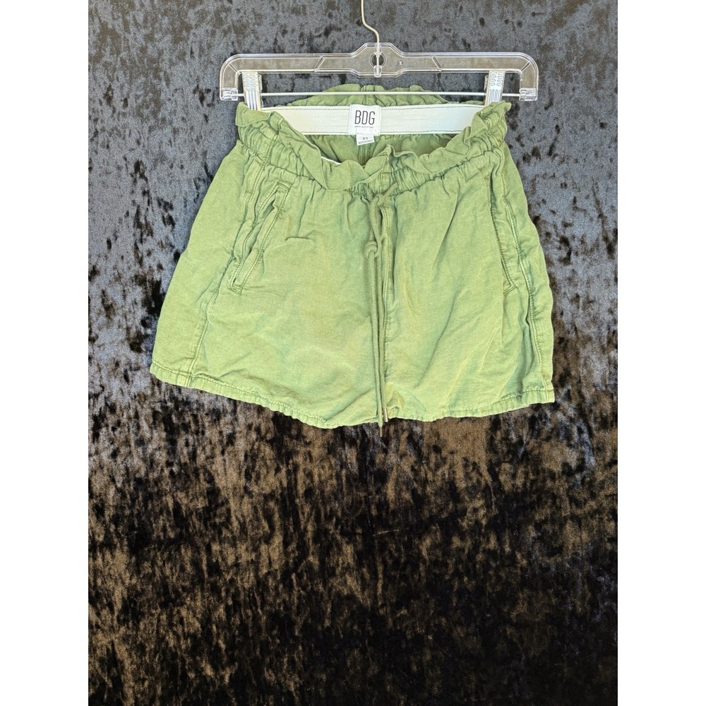 Urban Outfitters BDG Shorts Womens XS‎ Green Drawstring Stretch Waist Cotton